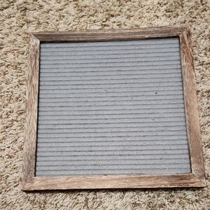 Rustic Gray Letter Board with Wooden Frame